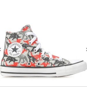 Converse High Tops Dinosaur Print